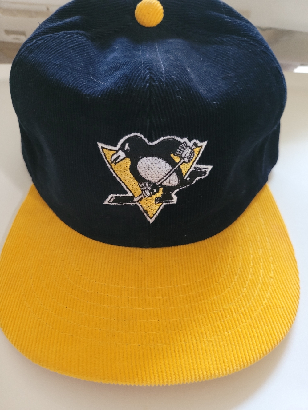 1980's Pittsburgh Penguins Corduroy Snapback Hat